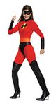 Disguise 66835B Mrs. Incredible Classic Adult Costume Disney Sized, Solid, Red, M (8-10)