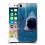 Head Case Designs Officially Licensed Vincent Hie Shark Bite Underwater Hard Back Case Compatible With Apple iPhone 7/8 / SE 2020 & 2022