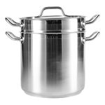 SignatureWares™ Commercial Stainless Steel Double Boiler w/Insert, 12 Qt - BOILERSS12