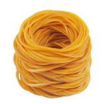 600 PCS Elastic Bands, Yellow Strong Rubber Bands Size 38mm High Elasticity Rubber Bands for Pens Paper Office Home School Supplies