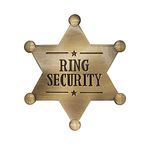 ForFine Ring Security Badge Metal Ring Bearer Gift Wedding Accessories for Party, Rehearsal, Kids, Boys, Wedding Souvenirs, 2.76 X 2.76 inches, Metal