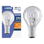 10 X Halogen Energy Saving 28W = 37W SBC B15 Small Bayonet Cap Golf Ball Lamps/Traditional Style Light Bulbs