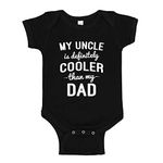 My Uncle is Cooler Than My Dad Toddler T-Shirt 2T Black