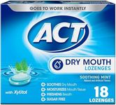 ACT Dry Mouth Soothing Mint Lozenges 18 ea ( Pack of 4)
