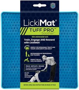 LickiMat PRO Tuff Soother for Dogs, Heavy Duty Lick Mat, Calmer, Anxiety Reliever and Alternative to Puzzle Toys and Slow Feeder Bowls. Perfect for Peanut Butter, Yoghurt, Healthy Treats, Turquoise.