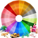 3D Pen PLA Filament Refills - Wiseten 20 Colors 3D Printing Pen Filament 1.75mm, 16.4 Feet per Color Total 328 Feet for Most Intelligent 3D Pen 3D Printer