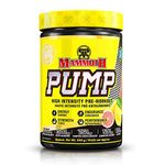 MAMMOTH PUMP – Pre Workout Powder, Superior Muscle Pumps, Increase Strength & Endurance, Explosive Power & Energy Supplement, Heightened Focus, Quick Recovery, Reduced Soreness (60 Serves, Pink Lemonade)