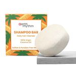 Earth Rhythm Coconut Shampoo Bar | Restores Shine, Deeply Nourishes Hair, Stimulates Hair Growth, Sulphate & Paraben Free, Plastic Free, Men & Women - 80 gm (cardboard)