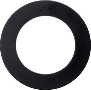 Viper by GLD Products Guardian Dartboard Surround Sisal/Bristle Steel-Tip Dartboard Wall Protector, Black, for 17.75” Steel tip Dart Board