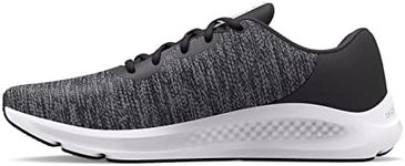 Under Armour Men's Ua Pursuit 3 Twist Ultra Lightweight and Breathable Running, Gym Shoes with Charged Cushioning, Trainers with Foam Sock Liner, Jet Gray Jet Gray White, 9.5 US