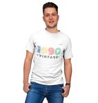 Fufufrog Printed Custom Birth-Year Design Cotton T-Shirts Regular Fit Men's Tshirt (Small, VINTAGE-1990)