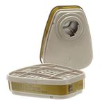 3M Respirator Cartridge 6006, 1 Pair, Helps Protect Against Organic Vapors, Acid Gases, Ammonia, Methylamine or Formaldehyde