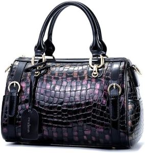 FEIMINA Genuine Leather Shoulder Bag, Classic Bronze