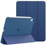 MoKo for iPad Air 6th Generation 11 Inch Case M2 2024/ iPad Air 5th Gen Case 2022/ iPad Air 4th Gen Case 2020,iPad Air 11'' Case with Translucent Hard Back Cover,iPad Air 6/5/4 Case, Navy Blue