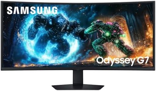 Samsung 40 Zoll Odyssey G75F 5K WUHD Curved Gaming Monitor, 5120 x 2160, 180 Hz, 1 ms (G/G), 1000R, VESA DisplayHDR 600 HDR10+, AMD FreeSync Premium Pro, Auto Source Switch+, Core Sync, LS40FG756EUXEN