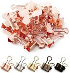 Mr. Pen- Binder Clips, Small Binder Clips, 50 Pack, 0.75 in, Rose Gold, Small Clips, Paper Binder Clips, Binder Clips Small Size, Small Paper Clips, Office Clips, Micro Binder Clips, Mini Binder Clips