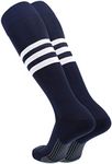 TCK Performance Baseball/Softball Socks (Navy/White, Large)