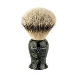 Edwin Jagger Plaza Imitation Black Marble Silver Tip Badger Shaving Brush