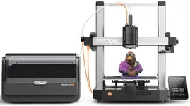 Anycubic Kobra 3 Combo Multi Color 3D Printer and ACE Pro, Smart Multicolor Printing Up to 4 Colors Max 600mm/s High Speed, Intelligent Filament Drying Nozzle Clog Detection, 250 * 250 * 260mm Size