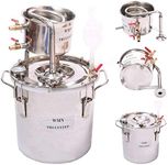 DIY 2 Gal 10 Liters Home Alcohol Whiskey Distiller Moonshine Still Stainless Steel Boiler Wine Making Kit