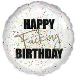 Amscan 9915390 Happy F-Ing Birthday Foil