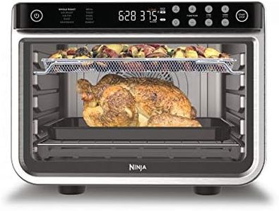 Ninja DT201 Foodi 10-in-1 XL Pro Air Fry Digital Countertop Convection Toaster Oven with Dehydrate and Reheat, 1800 Watts, Stainless Steel Finish, Silver