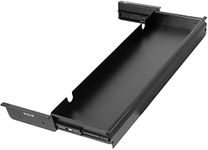 VIVO Extra Large 84cm Under Desk Sliding Pull-out Drawer or Keyboard Tray for Office Desk, Oversized Storage for Sit Stand Workstation, Slim Organizer, Black, DESK-DR33-B