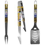 Siskiyou Sports F3BQ160 Pittsburgh Steelers 3 Pc Tailgater BBQ Set, Steel, 3 Piece