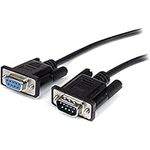 StarTech.com 2m Black Straight Through DB9 RS232 Serial Cable - DB9 RS232 Serial Extension Cable - Male to Female Cable (MXT1002MBK)