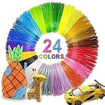 Uzone 3D Pen Filament Refills PLA, 24 Colors 1.75mm 10 Feet per Color Total 240 Feet 3D Printing Pen Filament 3D Printer Filament for Most Intelligent 3D Pen…