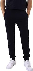 Champion Legacy Authentic Pants PRO Jersey C-Logo Zip Pocket Rib Cuff Pantaloni da Tuta, Blu Marino, M Uomo