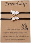 Matching Butterfly Friendship Bracelets for Women Bestie Christmas Gifts for Best Friend BFF Birthday Gift for Women Friendship Best Friend Bracelets for 2 Girls