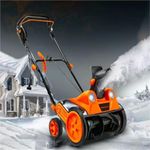 Electric Snow Shovel, 2200W High Power with Adjustable Speed 0-3000r/min and 45.7CM Clearing Width for Efficient Driveway and Garden Snow Removal