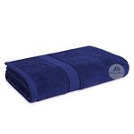 LRSDAA 100% Cotton Large Bath Towel, Super Absorbent & Soft, Antibacterial, 500 GSM, 30 x 60cm, Pack of1,[Blue ]