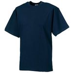 Russell Europe Mens Classic Heavyweight Ringspun Short Sleeve T-Shirt (L) (French Navy)