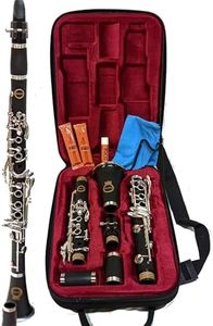 Herche Clarinet Bb Superior X5 - UPGRADED - Educator Approved - Intermediate - Free Service Plan