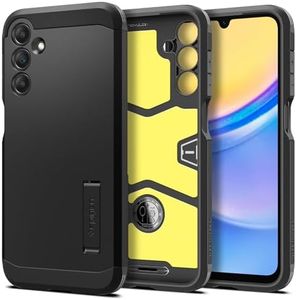 SPIGEN Tough Armor Case Designed for Samsung Galaxy A15 / A15 5G (2024) Heavy Duty Stand Hard Cover - Black