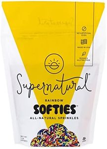Rainbow Softies Natural Sprinkles by Supernatural, Made in USA, No Artificial Dyes, Soy Free, Gluten Free, Corn Free, Vegan, 1lb
