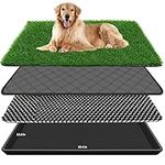 Embellbatt Dog Grass Pad with Tray Pet Potty Fake Grass Training Mat Artificial Grass for Dogs with Tray on Indoor and Outdoor (60 x 90CM)