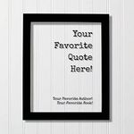 Custom Floating Quote Frame - Your 