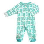 Babysoy Modern Alphabet Footie - Multi -