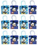 Disney Mickey Mouse Reusable Party Favor Goodie Small Gift Bags 12 (12 Bags) by Disney