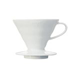Hario V60 Ceramic Pour Over Cone Coffee Maker Size 02 White