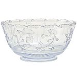 Party Dimensions 1 Count Plastic Punch Bowl, 12 Quart, Clear