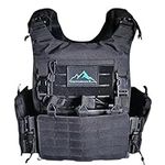 Black Tactical Airsoft Gear Vest - 