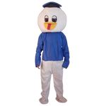 Kidhap Professional Mascot For Prank Fancy Dress Costume|Events,Theme And Birthday Party-(Duck-Wht) - Metal, Blue