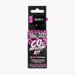 Muc-Off CO2 Inflator Kit, Road - Presta and Shrader Compatible CO2 Bike Pump - Bike Tyre Inflator with CO2 Cartridges for Road Bikes