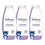 Softsens Baby Powder |Enriched with Patchouli, Clove leaf & Olive|Paraben free (200g X Pack of 3)