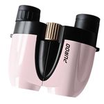 PUROO Compact Binoculars for Adults High Powered,10X25 Small Waterproof,Fogproof and Shockproof Binoculars for Kids Bird Watching,Hunting,Travel,Stargazing,Hiking,Opera,Concerts,Pink