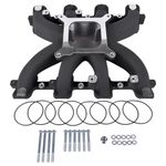 Single Plane Carb Intake Manifold Black Replacement for LS1 LS2 LS6 V8 5.7L 350 2500-7000 300-132